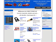 Tablet Screenshot of corvetteparts.de