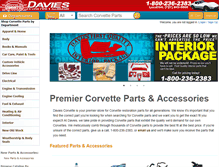 Tablet Screenshot of corvetteparts.com
